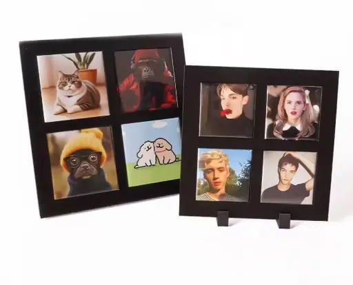 [FTI-PRT-K04N] Portaretrato & Imanes “2 en 1” – Set Gallery 4 fotos